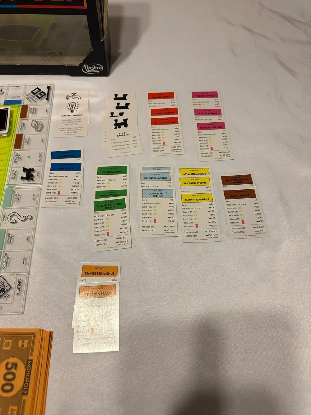 Hasbro Neon Green and Pink Monopoly Game Set